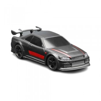 Turbo Racing 1/76 C74 On-Road RC Car RTR (Black with red stripes)