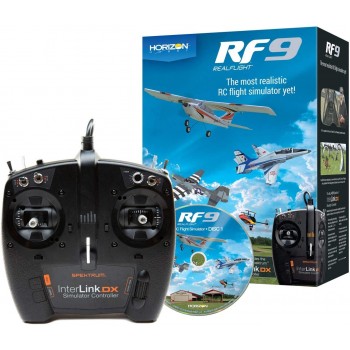 REAL FLIGHT  RF9 FLIGHT SIMULATOR W/INTERLINK DX